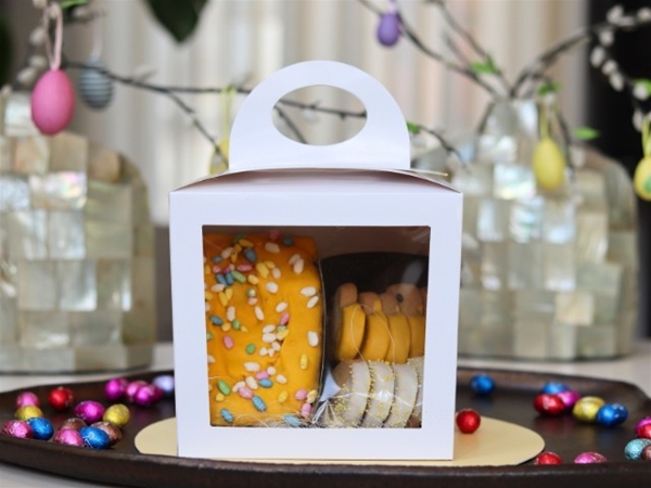 Paasbox wit met venster